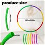 Conception Détachable a 7 Sections Cerceau Hula Fitness Hoop pour Enfants