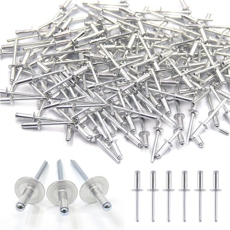 Lot de 100 Rivet Aveugles en Aluminium