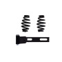 Ressorts et Support Kit de Selle Solo Compatible avec moto Harley Chopper Bobber Custom Noir