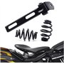 Ressorts et Support Kit de Selle Solo Compatible avec moto Harley Chopper Bobber Custom Noir