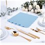 CEILIWEN Lot de 100 serviettes de table en papier de qualité supérieure - Bleu layette - 33 x 33 cm - Élégantes couleurs unies -
