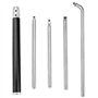 VEVOR Ciseaux 5 pcs Ensemble de Burin, Outil de Tournage en Bois de carbure, pour découper des rainures en V/Faire des Courbes e