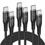 Câble USB C vers USB C[1M+2M+2M/Lot de 3]
