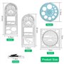 OTTYMO 4 Pcs Règle Dessin + Compass Règle Plastique Regle Geometrie Transparent Regle Equerre Dessin Regle Formes Geometriques R