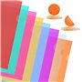 MIVIDE 64pcs Chemises Plastique, 8 Couleurs Vives Dossier en Plastique, Dossier Pochette sous Chemise Plastique A4 Coloré pour D