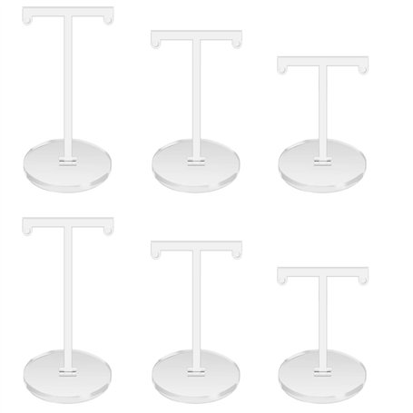 Yangfei 6 pcs Organisateur de Boucles d'oreilles Transparent