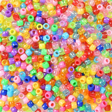 Perles Colorées 1800Pcs TIMESETL Perles de Poney Bracelet Perles pour Bracelet