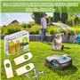 ZZXLOPEZ 45x Lames de Tondeuses Robots Carbone, Lame Robot Tondeuse, Lames de Rechange Compatibles avec les Robot Tondeuse Autom