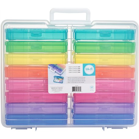 We R Memory Keepers We R' Storage Bin + 16 Mini Cases