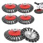 6 Pièces Brosse Métallique Meuleuse