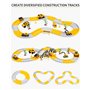 305 Pièces Flexible Circuit Voiture Electrique Petite Voiture Enfant Jouet pour Garçons 2 Circuits de Voitures Électriques avec