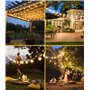 SAEIHGAE Guirlande Exterieur Lumineuse Led Guirlandes - 30M Guinguette Exterieure G40 100FT IP44 girlandes de lumières Étanche A