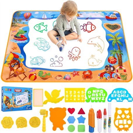 Zaxiva Tapis Dessin Eau 100 x 70cm