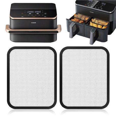 Protection anti-éclaboussures en acier inoxydable à mailles fines pour Cosori Airfryer 8