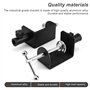 HJIAMA 2 Pièces C Clip de Fixation, Cabinet Clamps en Alliage D'aluminium, Rotation Assistée par Double Bille, avec Base en Épon