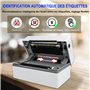 NETUM NT-LP110F Imprimante d'étiquettes, Imprimante Thermique Impression de Codes à Barres Possible Permet d'imprimer Une Lettre
