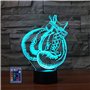 3D Gant de Boxe LED Lampe Art Déco Lampe LED Décoration Lumière Contrôle à distance 7/16 Couleurs Change Alimenté par USB Enfant