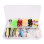 VOANZO Kit de 101 leurres de pêche avec boîte de rangement incluant Crankbaits Swimbaits Spinnerbaits et émerillons pour pêche à