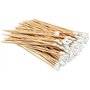 Cotons-tiges 300 Pcs Cotons-tiges avec Poignées en Bois Longs 15cm Bâton de Coton en Bois Bâtonnets en Coton Coton-tige Long Cot