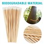 Cotons-tiges 300 Pcs Cotons-tiges avec Poignées en Bois Longs 15cm Bâton de Coton en Bois Bâtonnets en Coton Coton-tige Long Cot