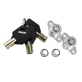 HDBUBALUS Ensemble de verrous rigides pour sacoche de moto avec clés compatibles avec Harley Touring Electra Glide Road Glide St