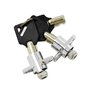 HDBUBALUS Ensemble de verrous rigides pour sacoche de moto avec clés compatibles avec Harley Touring Electra Glide Road Glide St