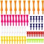GGTTNRT Lot de 70 tees de golf en plastique durable 7 couleurs 7 tailles (25 mm