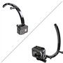 ShipeeKin 3 en 1 Bras d'extension Bras (3 Longueur: 7.5/13.5/19.5cm) Porte-Casque Casque Fixation Compatible pour Gopro 7/6/5/4/