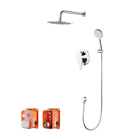 GRIFEMA PORTO-G17103 Set de Douche Encastrable/Robinet Monocommande de Douche avec Flexible