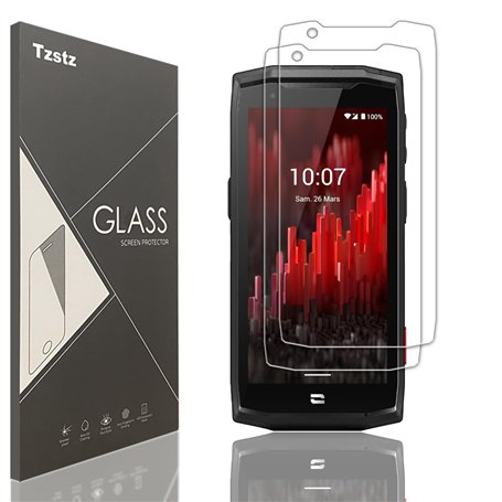 Tzstz 2 Pièces Verre Trempé D'écran Protecteur pour Crosscall CORE M5 Dureté 9H Anti Rayures HD Film de Protection D'écran