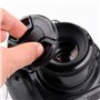 Lot de 2 cache-objectifs 55 mm compatibles avec Nikon D3500 D5600 avec AF-P 18-55 mm pour Canon M50 Mark II avec objectif EF-M 1