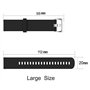 Bandes de remplacement pour Garmin Vivoactive 3 / Vivomove / Vivomove HR Fitness Montre 20mm Réglable Sangle en Silicone Souple 