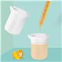VOARGE Lot de 8 gobelets doseurs en silicone de 100 ml - Gobelet doseur en plastique - Pour le bricolage, la résine époxy, la ci