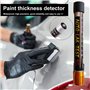 Nizirioo Testeur d'épaisseur de peinture - Testeur de peinture de voiture - Avec échelle de pointe magnétique - Testeur de tôle 