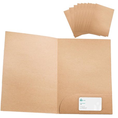 Chemise Cartonnée en Papier Kraft: YIDM 10 Stück Chemise Cartonnée avec Rabat A4 Sous Sac de Fichier en Papier Kraft Dossier de