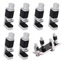 LEKEFETO Lot de 6 pinces de fixation réglables en métal pour écran LCD