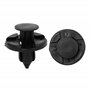 sourcing map 50 x 8mm Hole Plastic Rivets Fastener Push Clips Black for Car Auto Aile