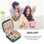 MEMOFYND 1 boîte à bijoux de voyage avec 2 chiffons de polissage, boîte de rangement pour bijoux, petite boîte à bijoux, mini bo