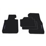 teileplus24 F656-FBA Tapis de Sol Sportline Design pour BMW Série 1 F20/ F21 2011-2019 Bordure de Bande Couture décorative