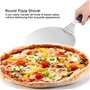 Xrten Pelle à Pizza Ronde en INOX, Outils de Cuisson pour Grill