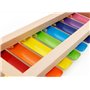 Binnan Xylophone Jouets Knock Piano, Jouet Xylophone 8-Notes Clavier Multicolor en Bois Jouets Musicaux pour Enfants