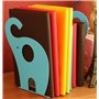 Xrten Serre-Livres Enfant, Serre-Livre et Bouchon en Métal Créatif en Forme d'éléphant pour Bureau Ecole et Maison