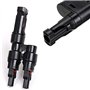Xrten 1 Paire Y Panneau Solaire Connecteurs, Connecteurs de Cble Splitter Coupler Outil Combinateur