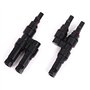 Xrten 1 Paire Y Panneau Solaire Connecteurs, Connecteurs de Cble Splitter Coupler Outil Combinateur