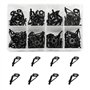 WMYCONGCONG Lot de 80 Guides de Canne à pêche Pièces pour Canne à pêche Tip Repair DIY Set Kit de réparation de Canne à pêche en