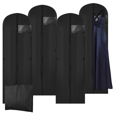 Nuangoo 4 Housses à vêtements Suspendues 180 x 60 cm