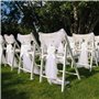 RISVOWO Nœuds Décoratifs Blancs pour Mariage