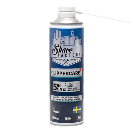 The Shave Factory Clippercare 5in1 Spray – Entretien efficace de la Tondeuse