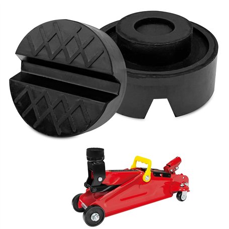 Legpador 2 Pièces Coussin en Caoutchouc pour Cric de Voiture