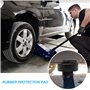 Legpador 2 Pièces Coussin en Caoutchouc pour Cric de Voiture, Coussinets de Support, Jack Pad en Caoutchouc, Tampon pour Cric av